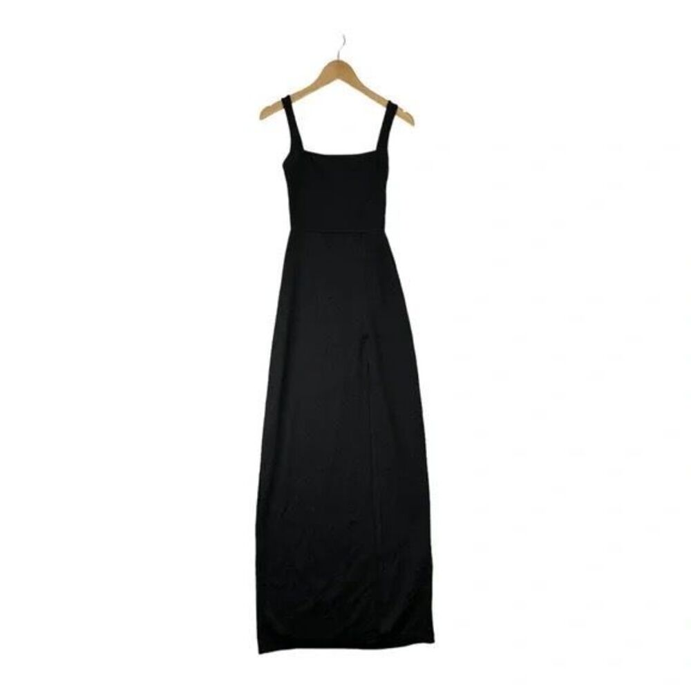 Prettylittlething Black Split Thigh‎ Dress size 4